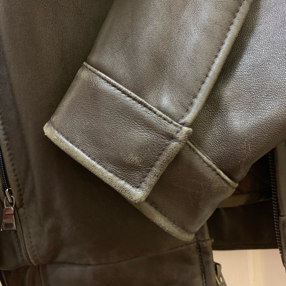 Marc New York brown leather jacket - Picture 5 of 8